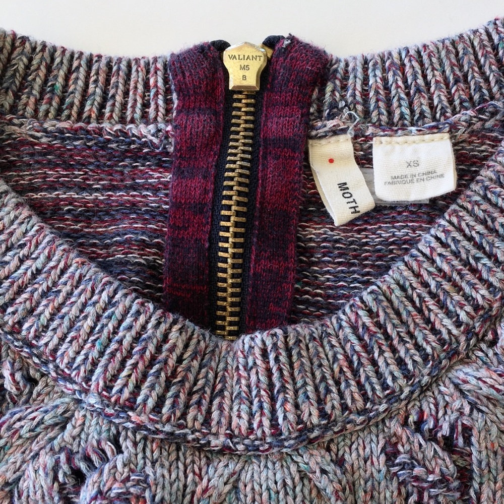 Anthropologie Moth Antia Swing Sweater Top XS - Picture 4 of 4